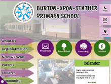 Tablet Screenshot of burtonstatherprimary.com